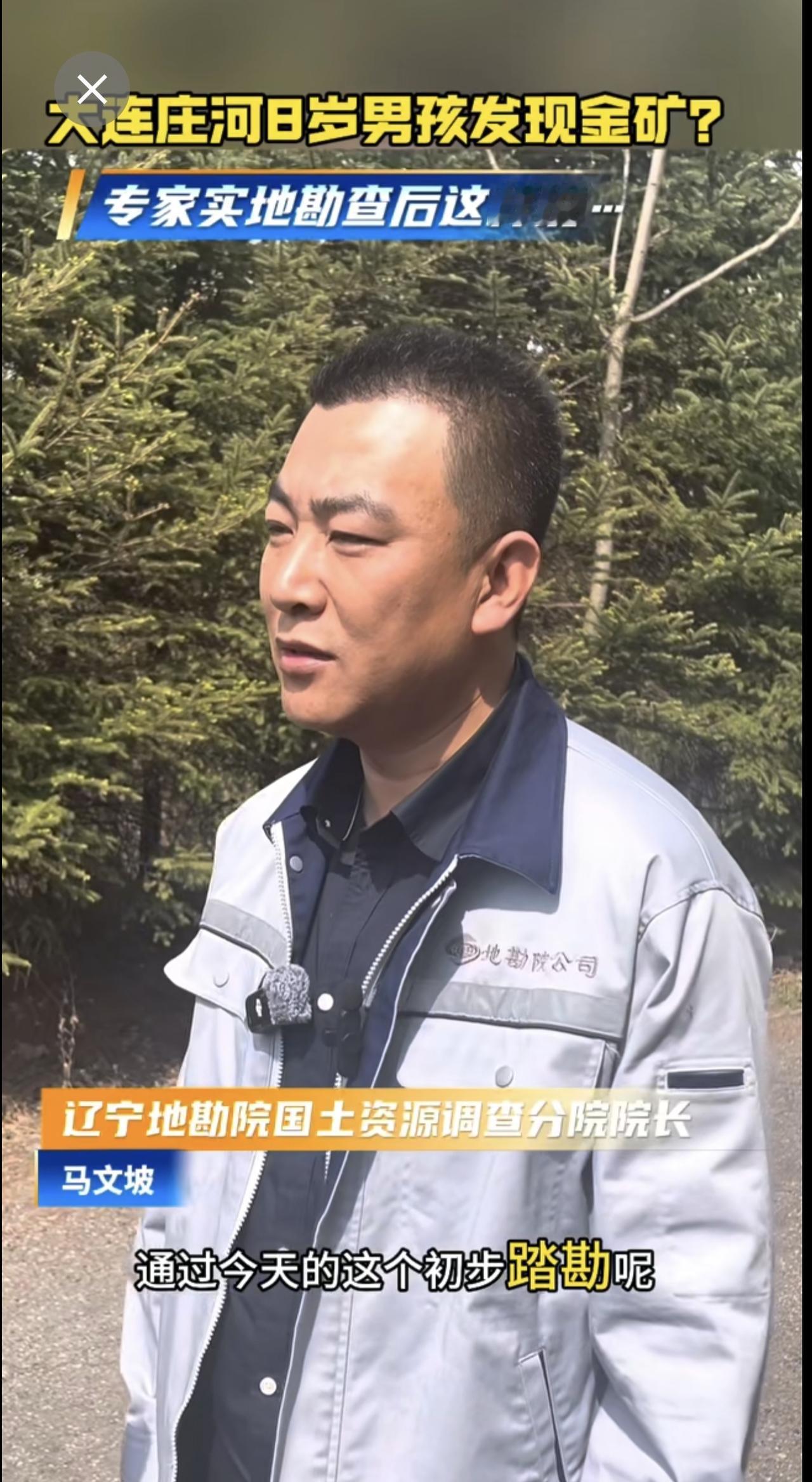 大连庄河8岁男孩发现金矿？看看专家实地勘查后怎么说。庄河8岁男孩发现金矿？ 大连