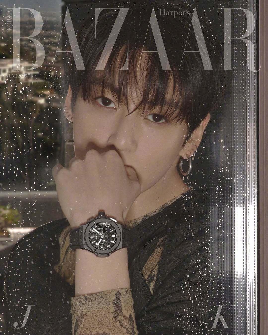 田柾国  Harper's BAZAAR 韩版时尚芭莎6月刊封面，作为全球品牌大