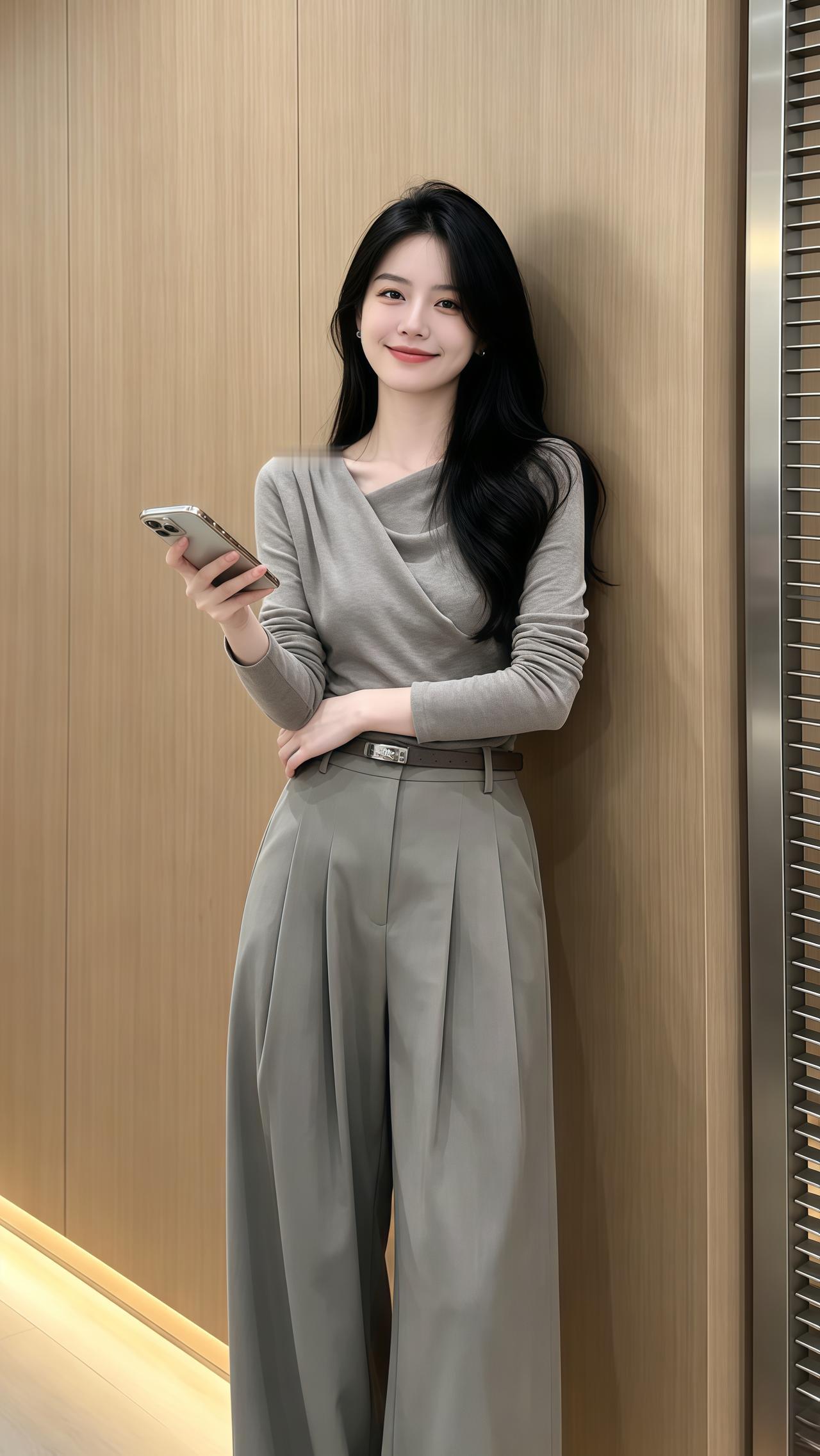 高智淡人穿搭 日常穿搭记录 早秋姐感穿搭气质顶满 今日份高智感look 韩系穿搭