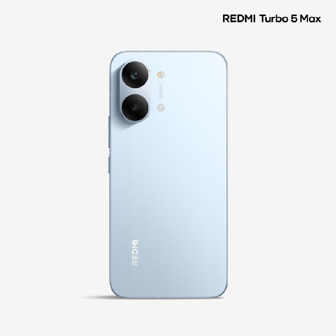 REDMI Turbo 5 Max首曝！海风蓝配色亮相，CNC金属中框 + 旗舰