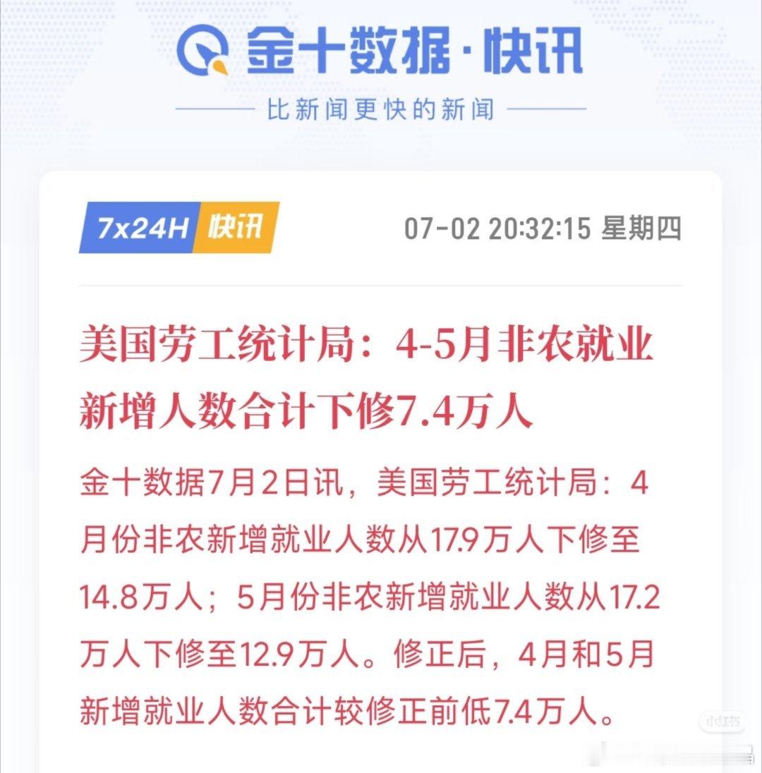 美国非农就业新增人数不如预期 