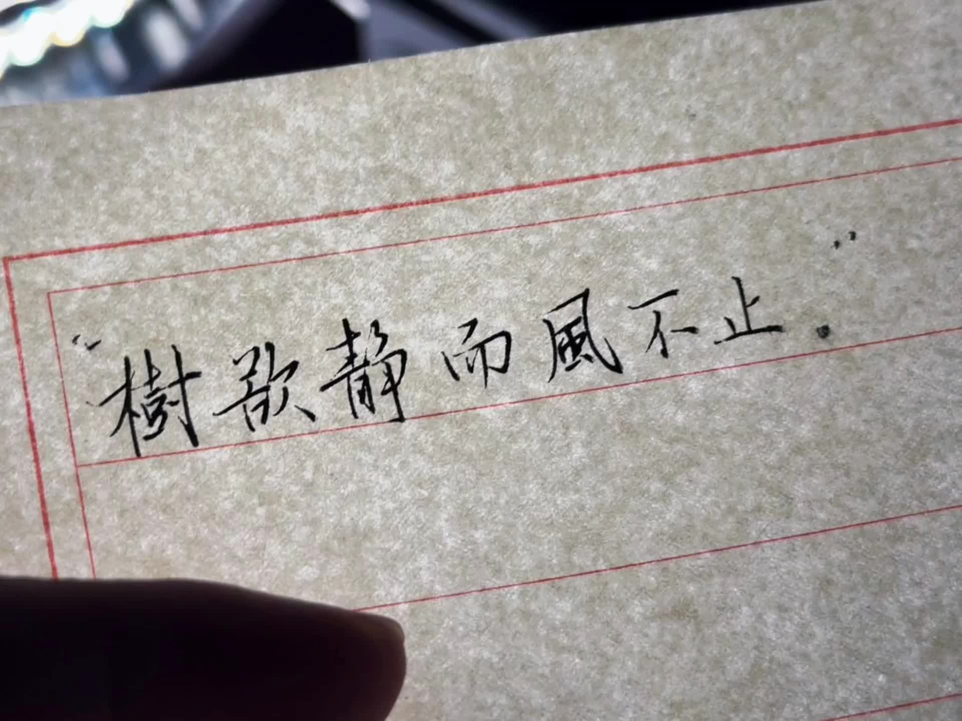 偶尔练字。