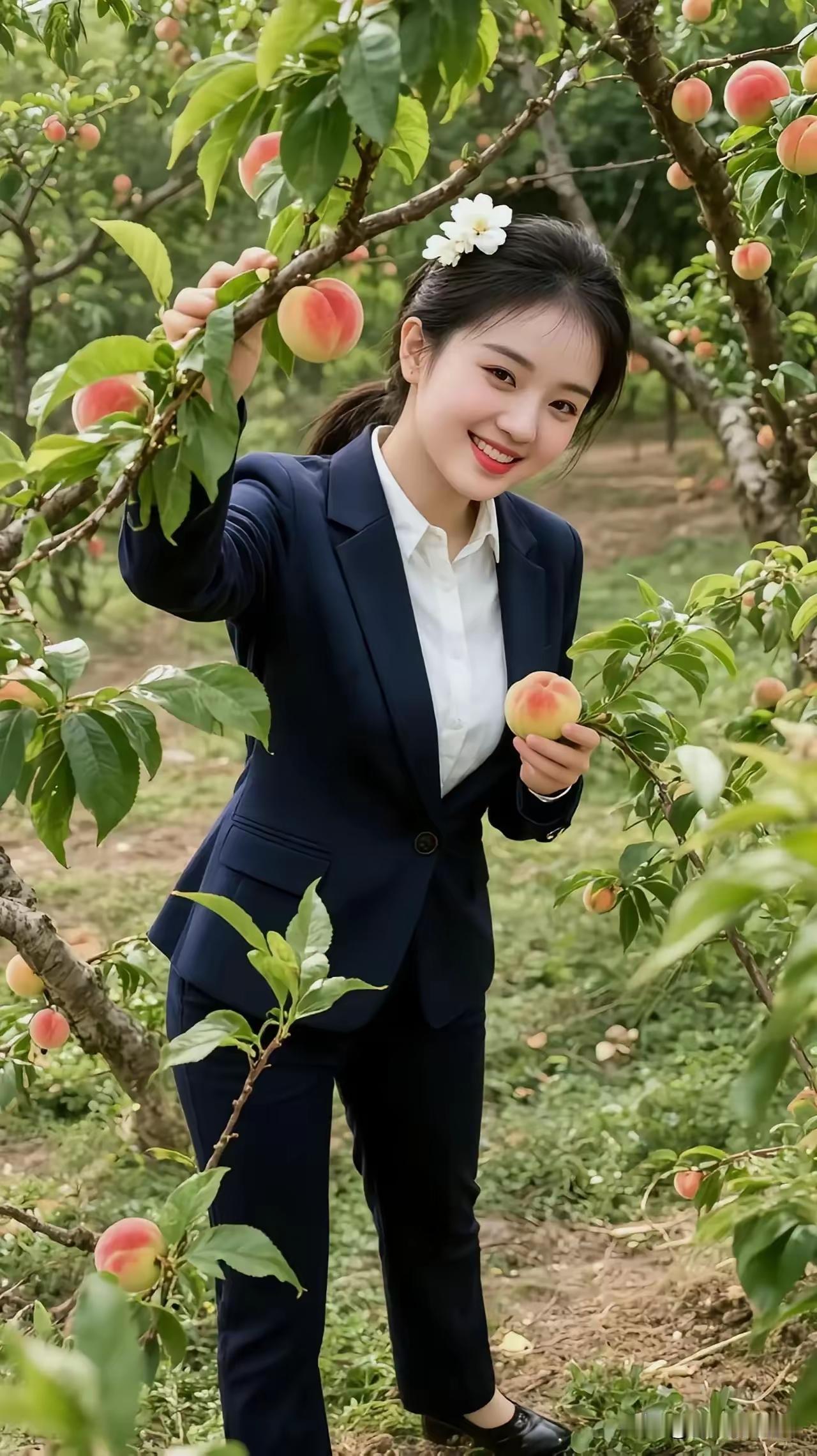 捣练子·桃园创业
心不惧，创业难，
躬耕数亩碧桃园。
勤耕静待秋光至，
利似清流