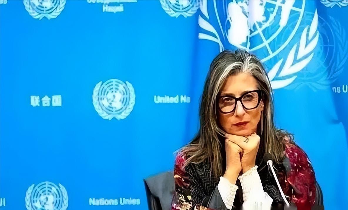 联合国里，终于来了个狠人。
一个叫阿尔巴内塞的女人，当着全世界的面，把一份报告直