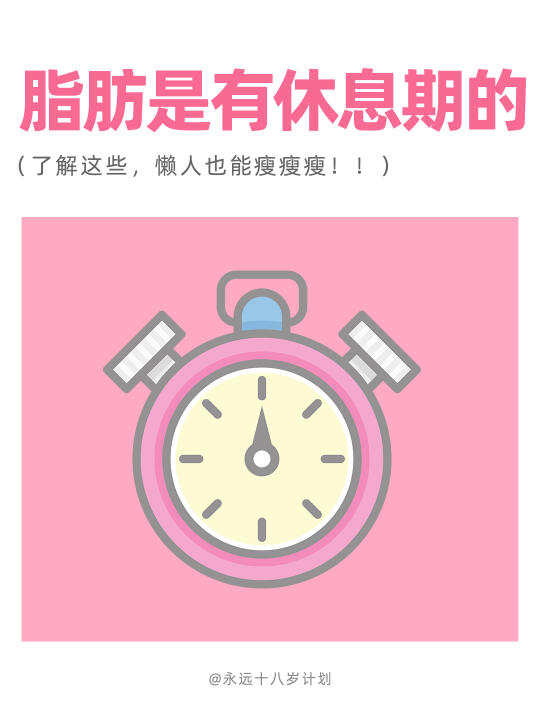永远十八岁  脂肪是有休息期的