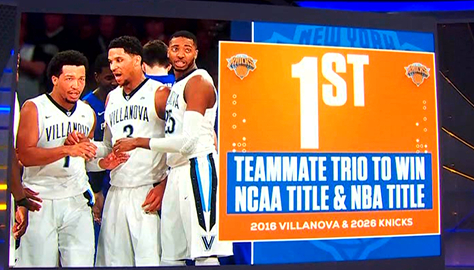 ▲第一支在NCAA和NBA当队友，都拿到冠军的三人组 