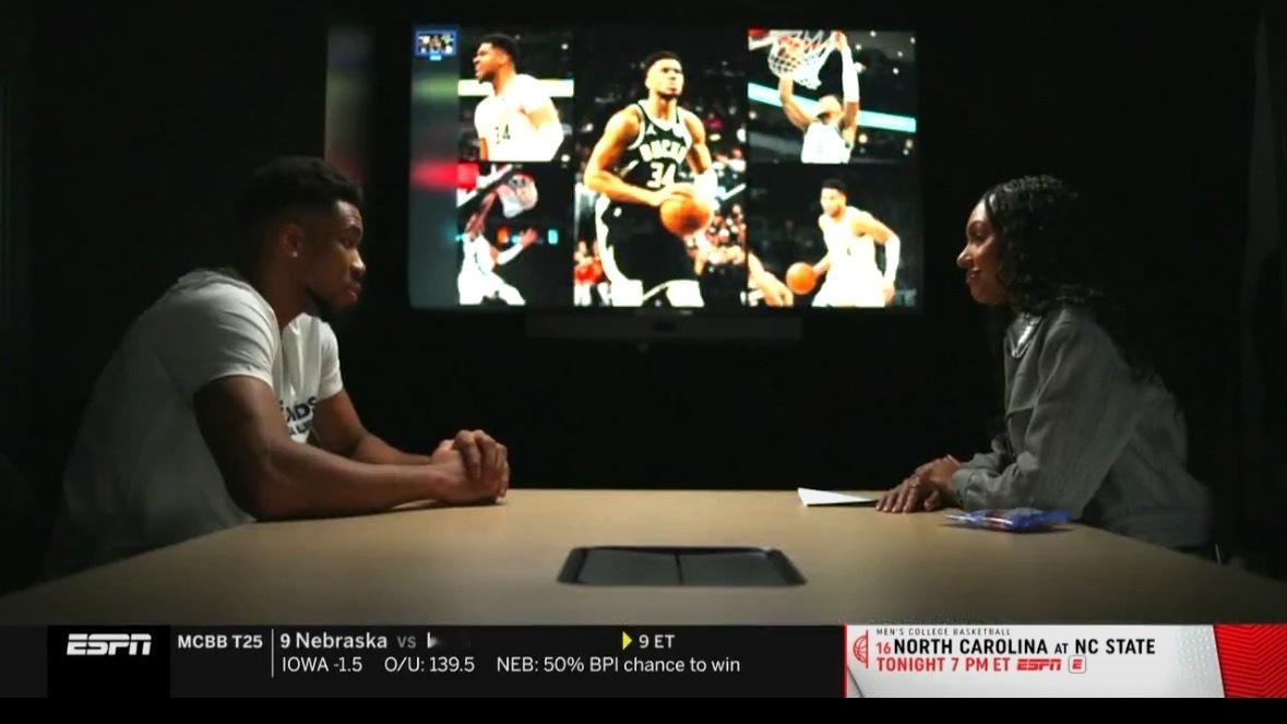 字母哥今天采访 再自制噱头 “ 我最想做的就是和雄鹿一起赢得总冠军 但如果无法达