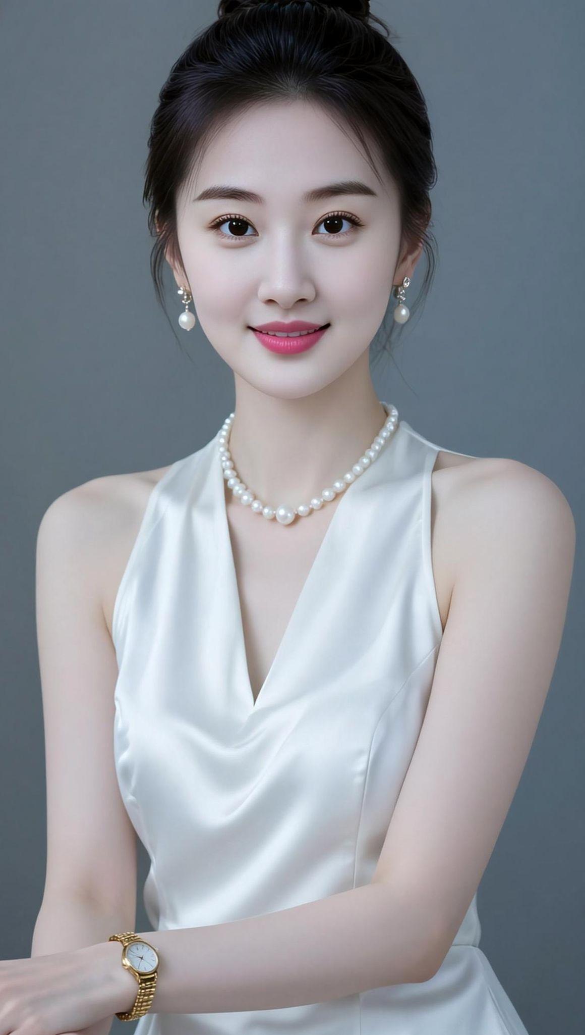 AI优雅珍珠写真 抖音ai创作 美出高级感