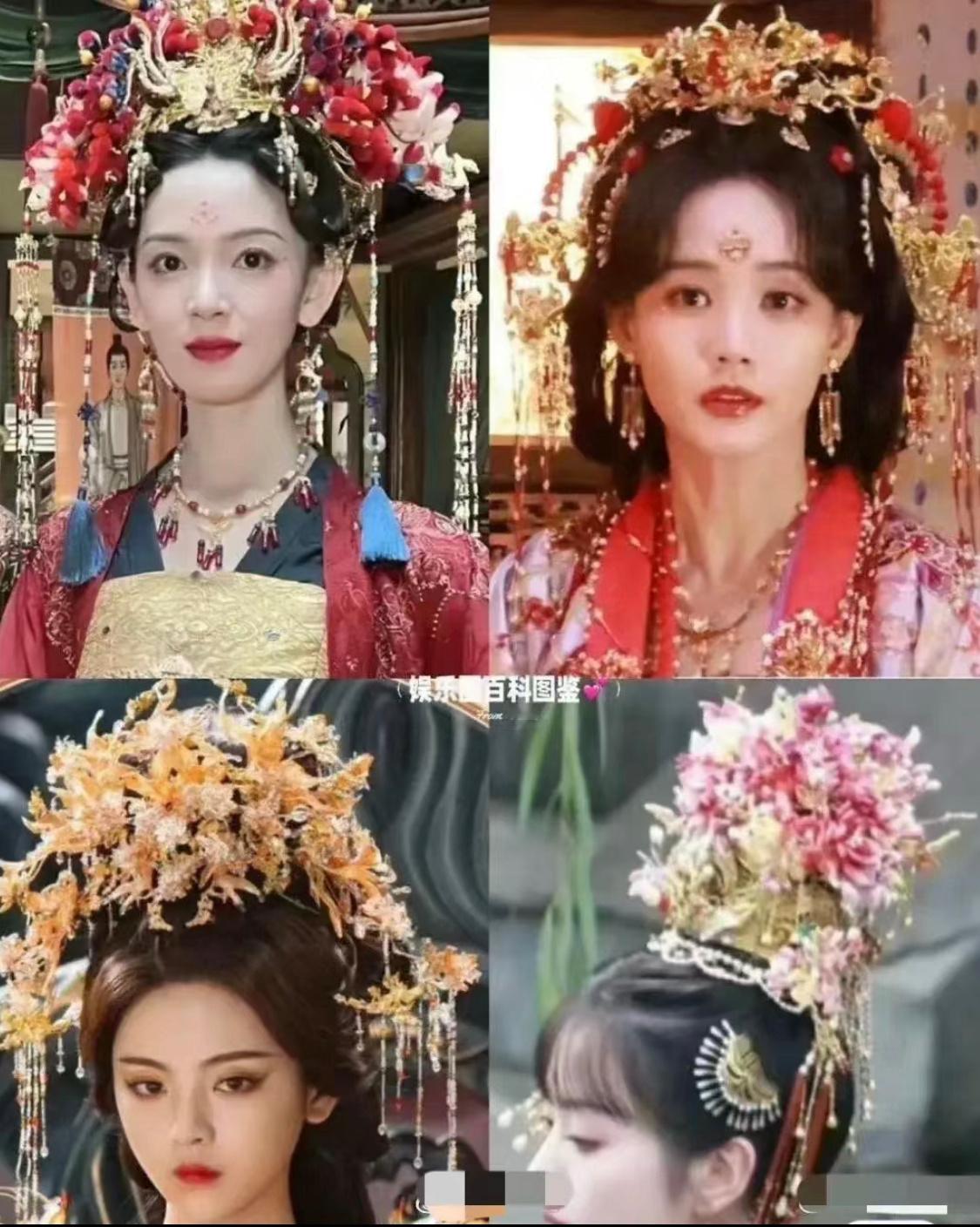 内娱古偶妆造越来越癫了，都快整成了违章建筑，以前的造妆很简答， 一个头绳什么的，