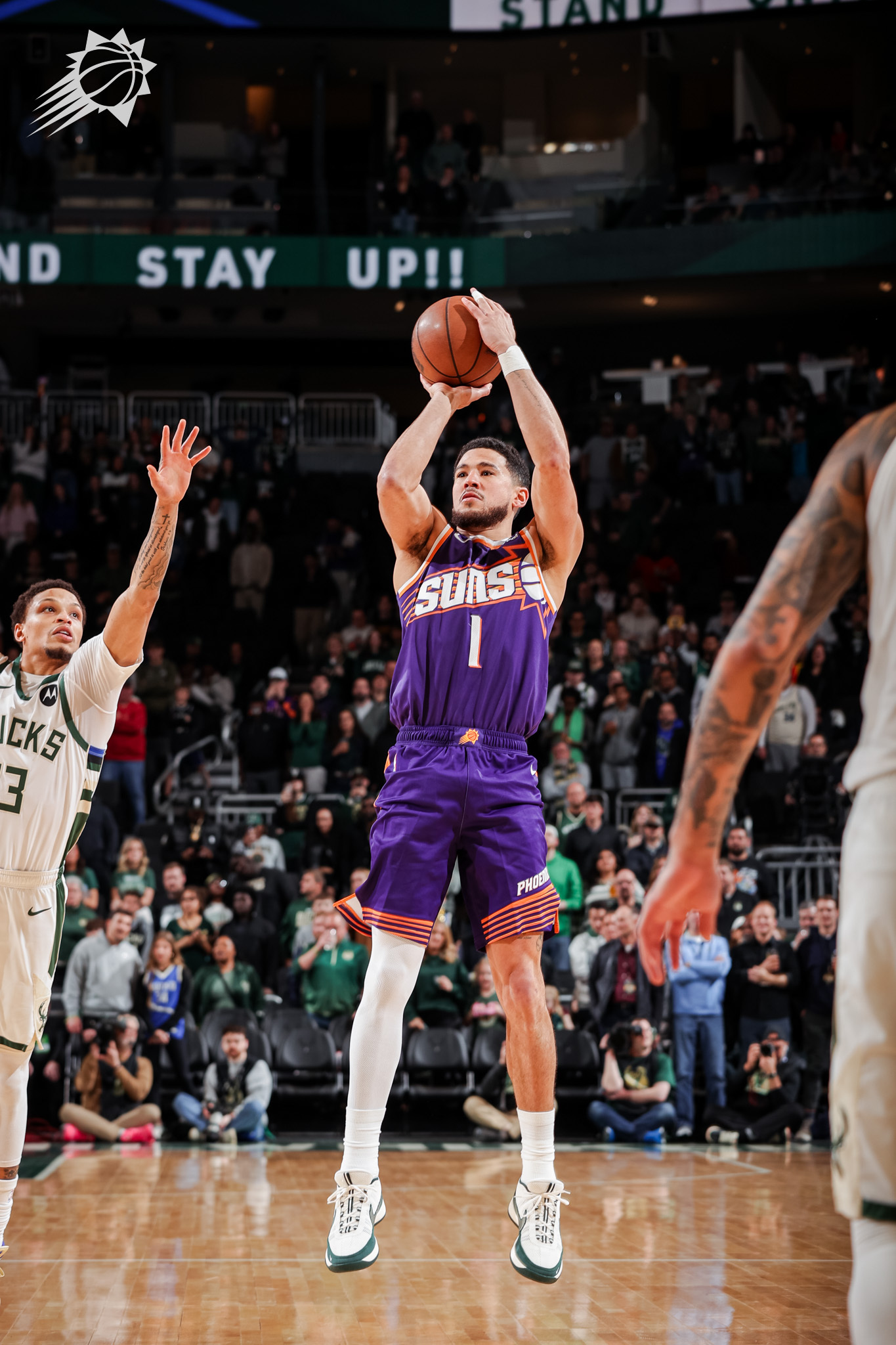 布克重新登场，后仰命中！这段时间进攻有些停滞菲尼克斯太阳 ｜旭日东升 ｜太阳vs