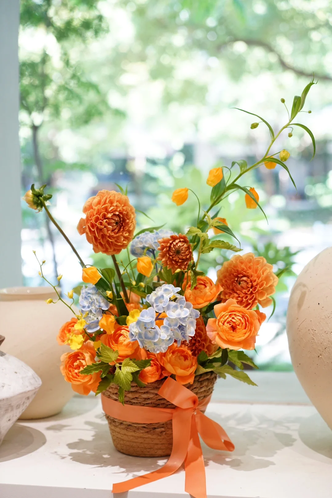 落日夕阳般的小花篮🧡