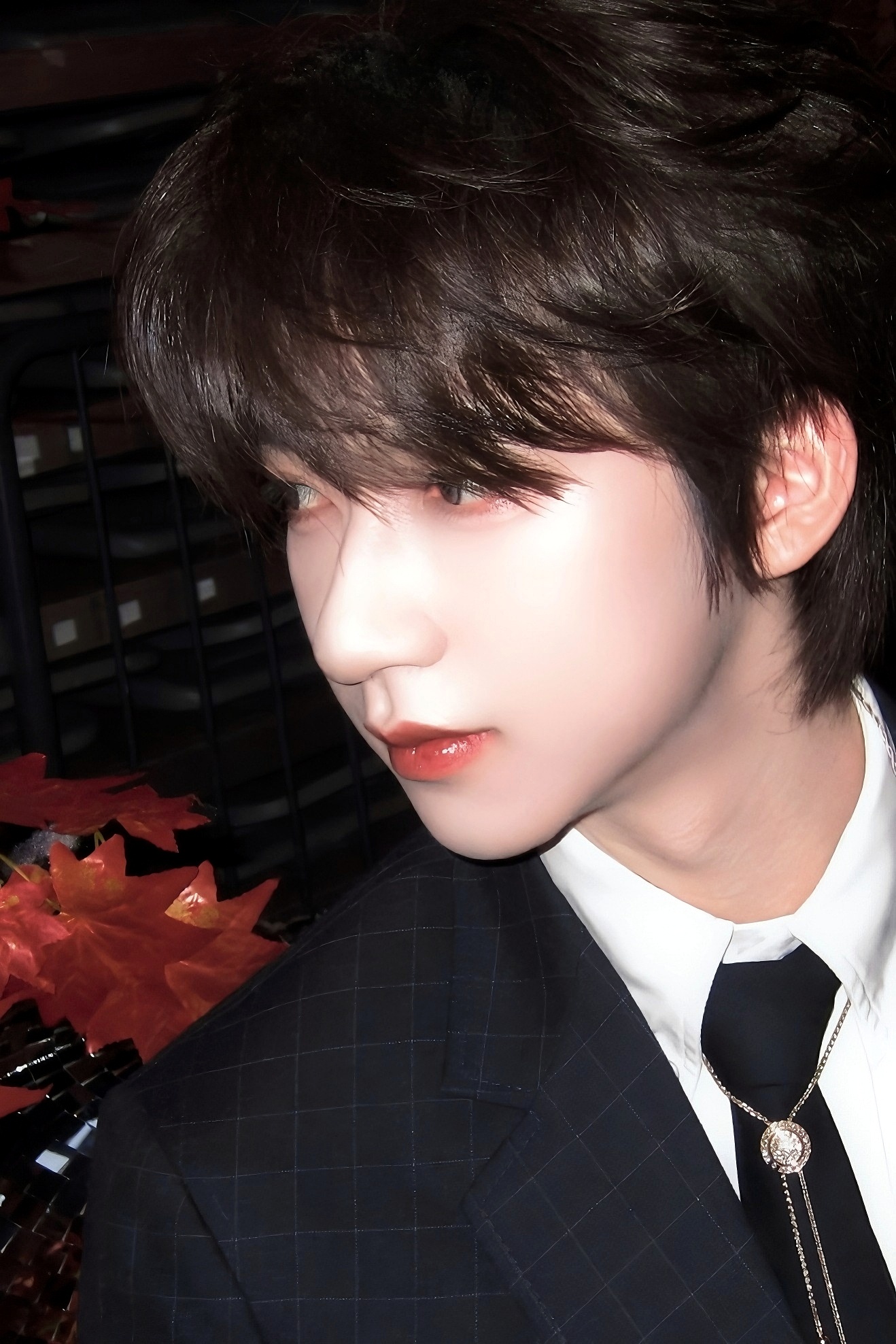 唇色和枫叶🍁相映红💋 ​  ​​​