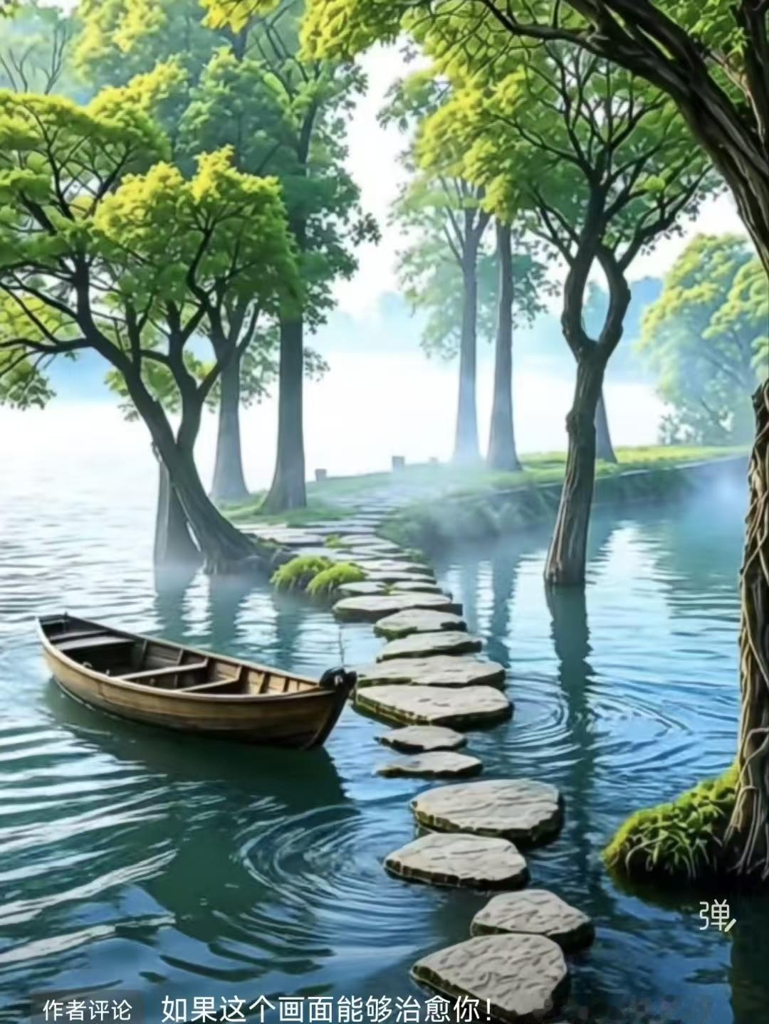天净沙·悟湖
平湖静敛尘哗，
清风轻拂霜华，
慢品流年倦罢。
一襟清宁，
温柔治