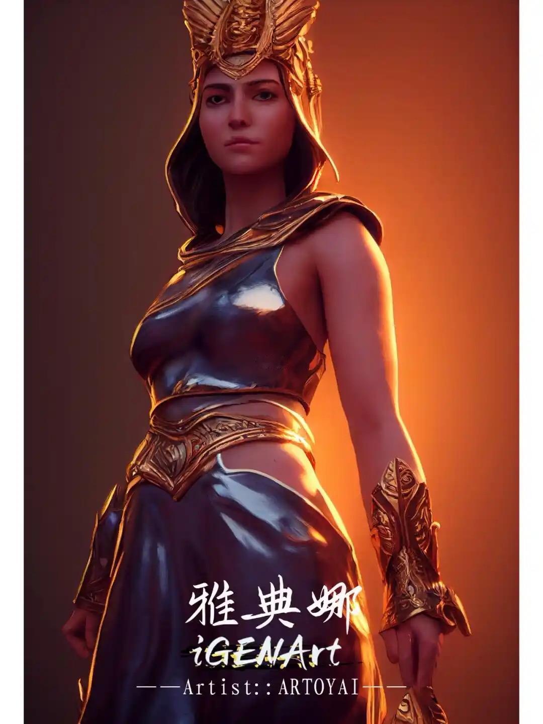 这种说法多是跳出传统神话的现代解读，并非定论。雅典娜本是古希腊的智慧正义女神，但