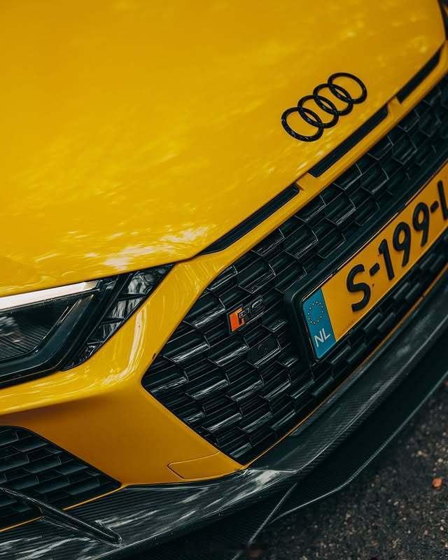 黄色绝版跑车😻😼😼😼奥迪R8 