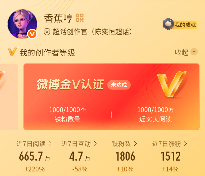香蕉今天就红！真好呀