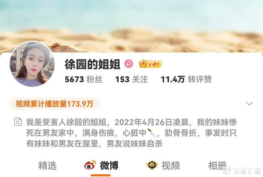 关于「普兰店女孩徐园」案件，结合当事人姐姐的博文和媒体的报道，整理一下事件完整经