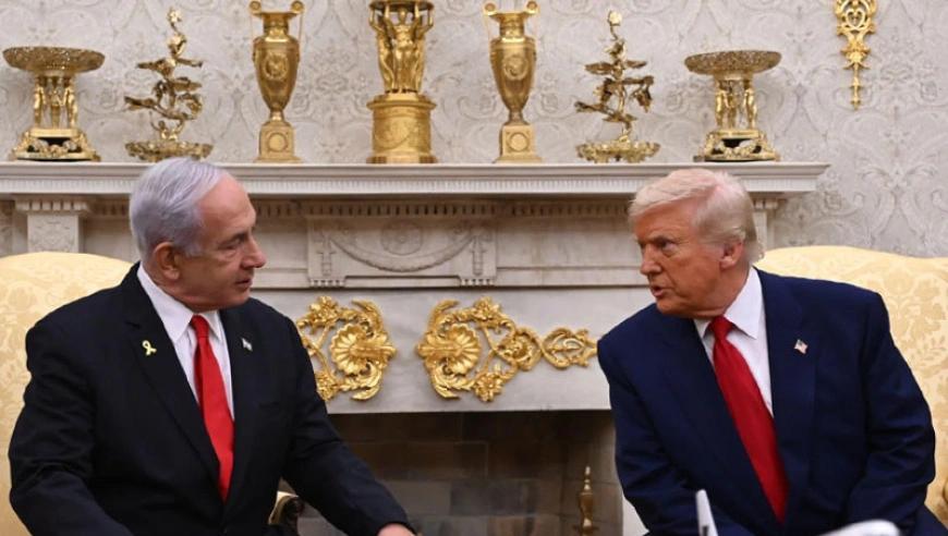 万万没想到，特朗普说不能让一个国家勒索全世界。
特朗普4月13日在白宫说，美军已