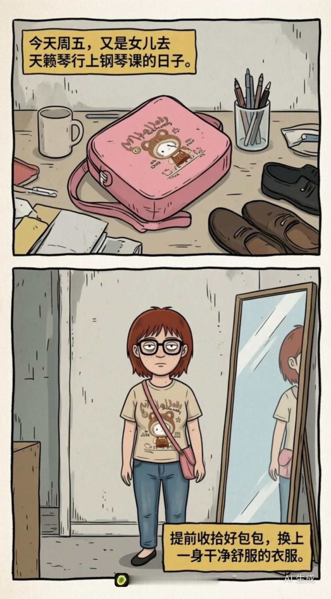漫画 生活碎片 双相情感障碍 躁郁症 疯狂星期五