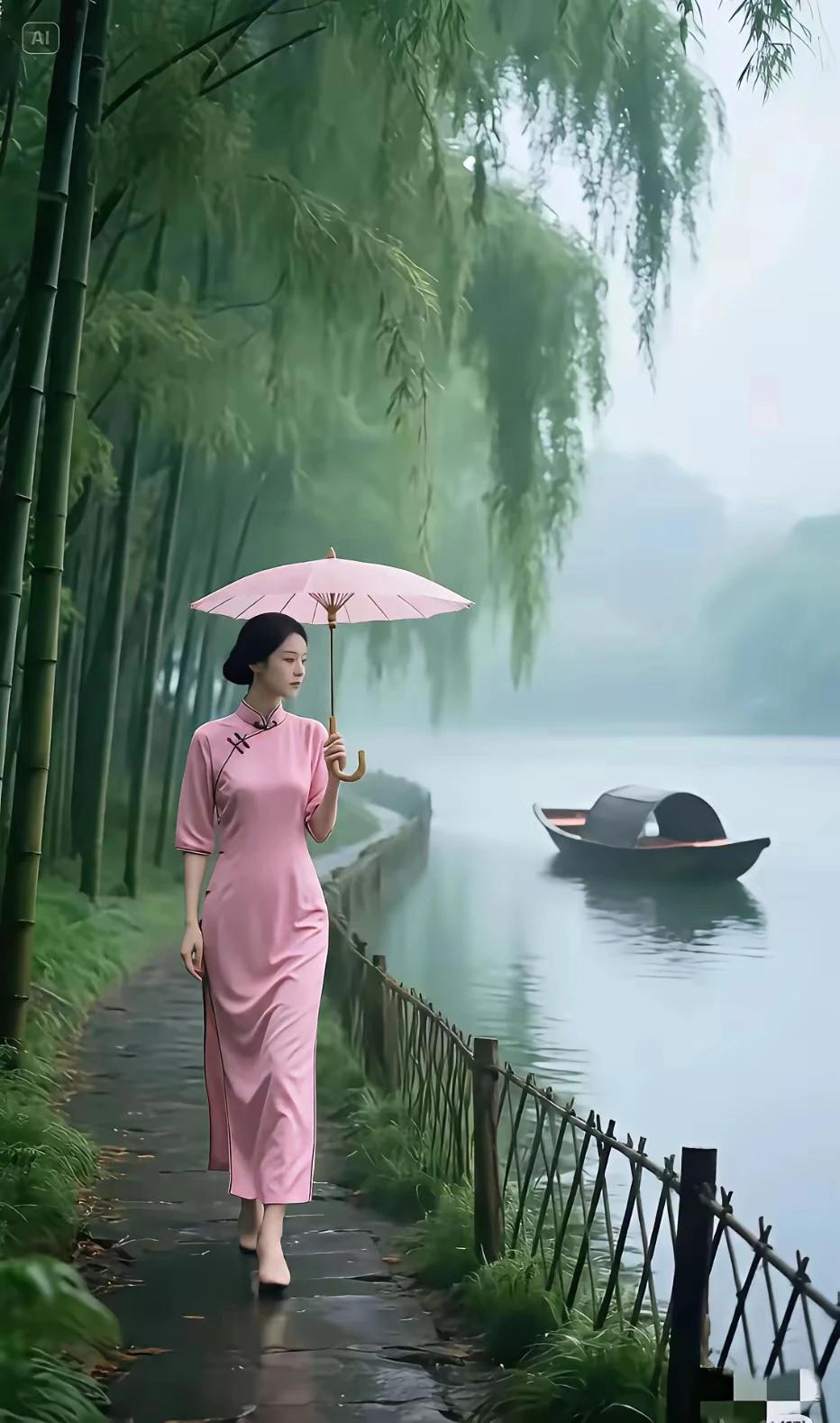 中国旗袍，传承百年。
文化底蕴，经久不衰。
大家闺秀，小家碧玉。
贴身裁剪，身姿