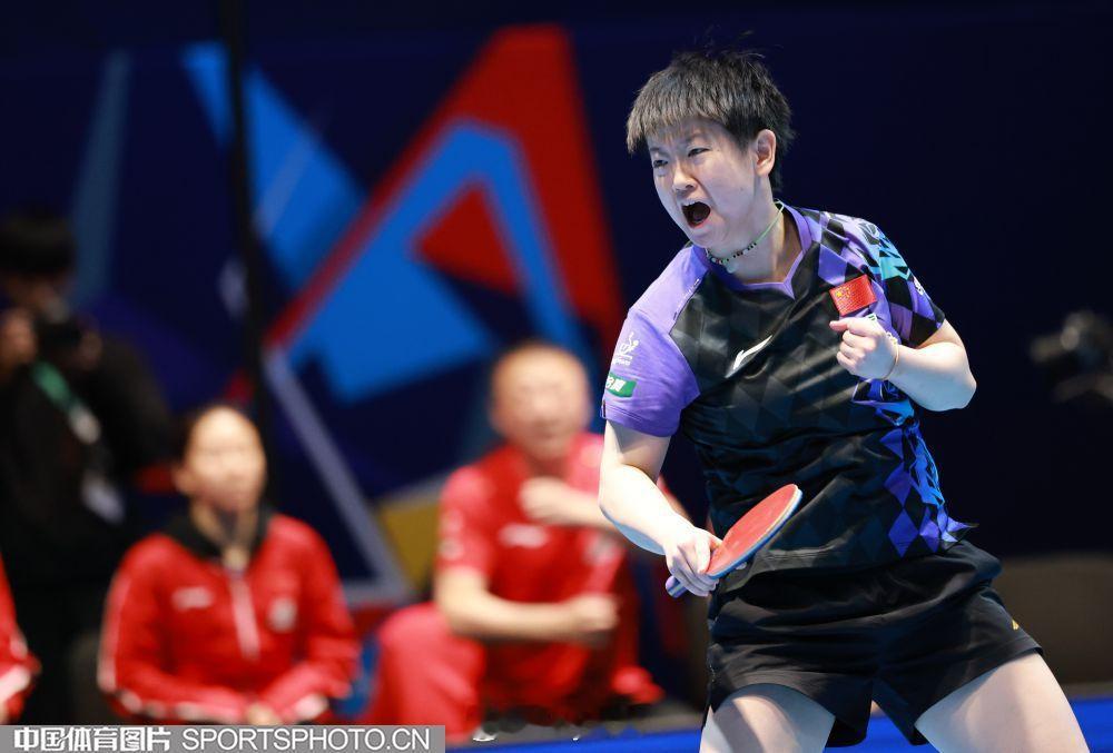 吼了  孙颖莎3比2金娜英国乒女团3比0韩国女团
