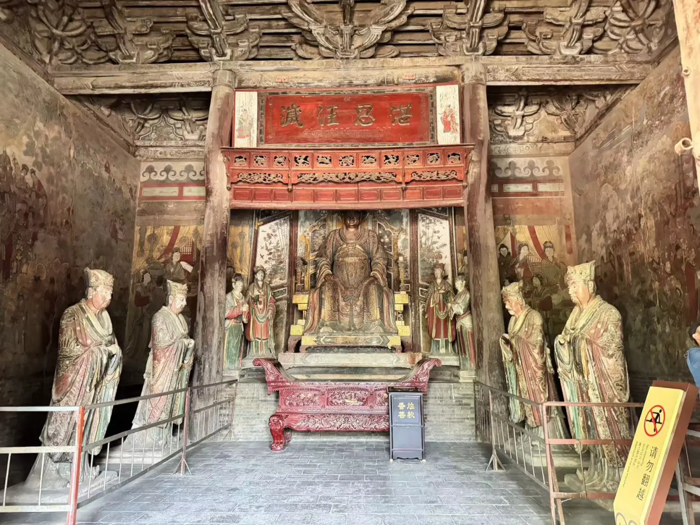 山西临汾广胜寺水神庙可以拍照了