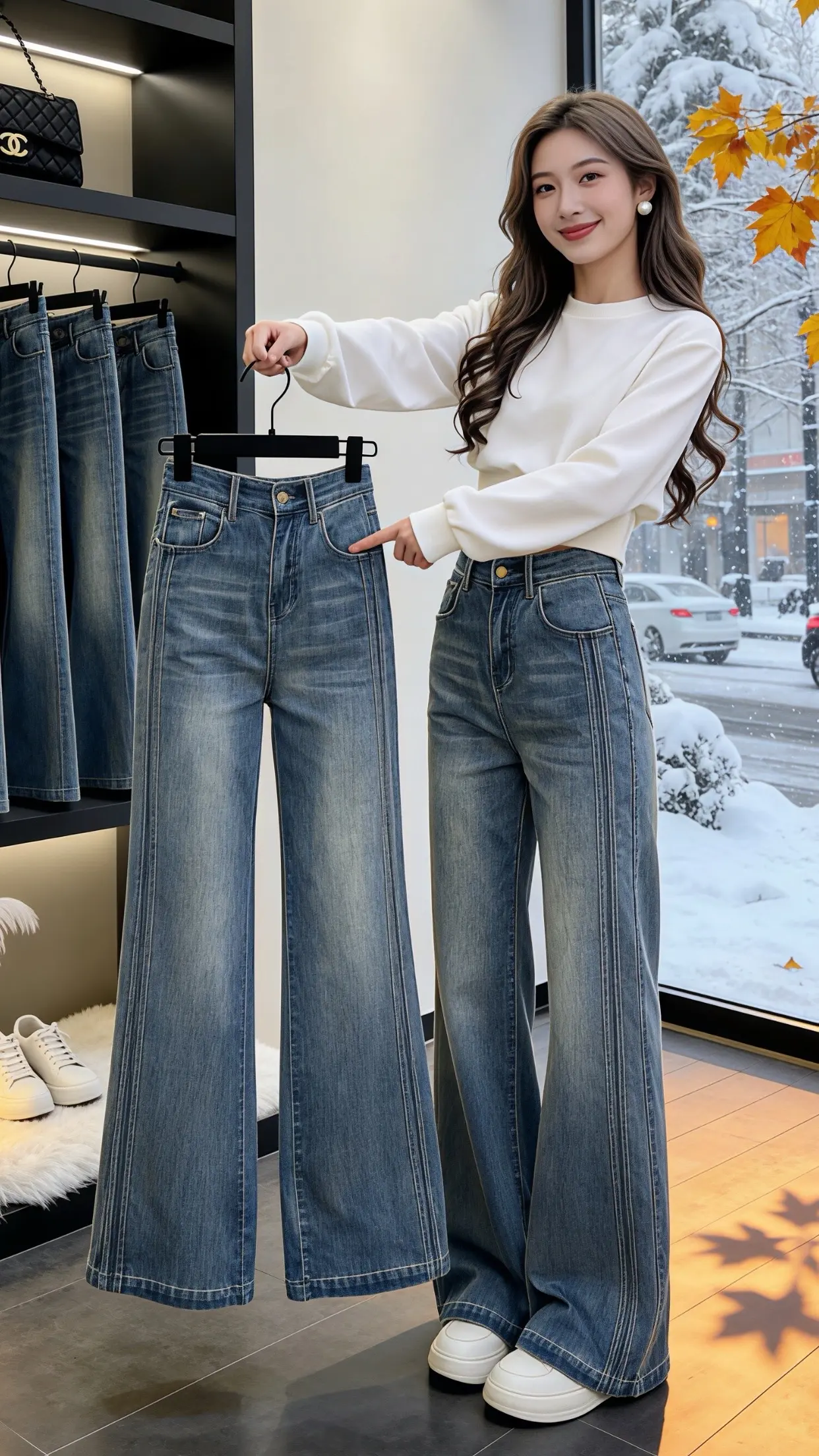 穿出自己的风格 春款上新 过年氛围提前搞起来了 牛仔裤 谁穿谁好看