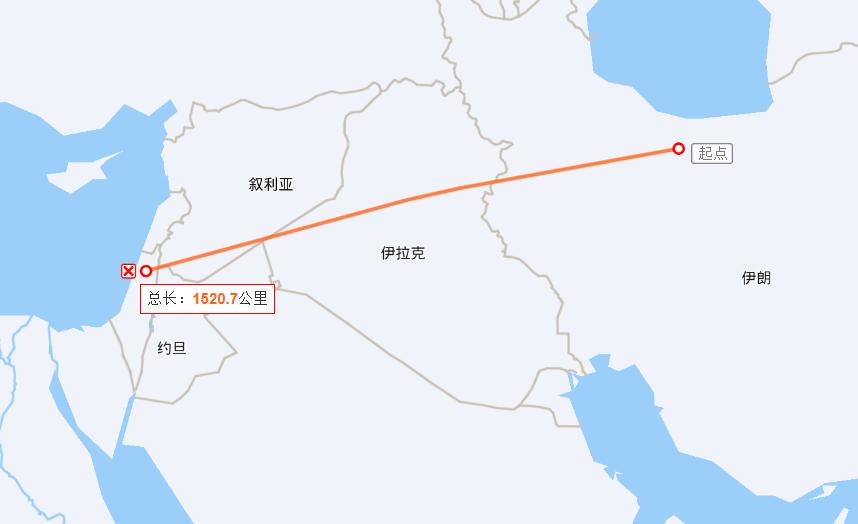 从以色列到德黑兰的直线距离是1500公里左右，F35战斗机的时速可达2400公里