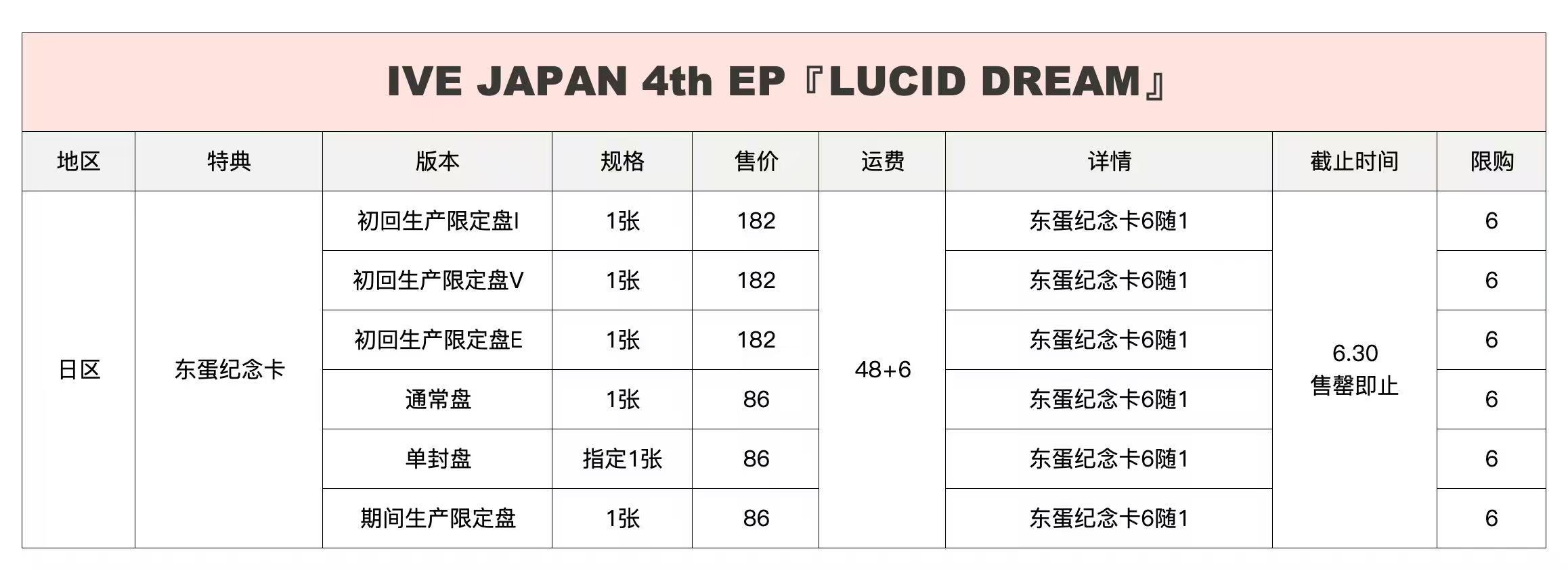 IVE JAPAN 4th EP < LUCID DREAM > 东京巨蛋纪念卡
