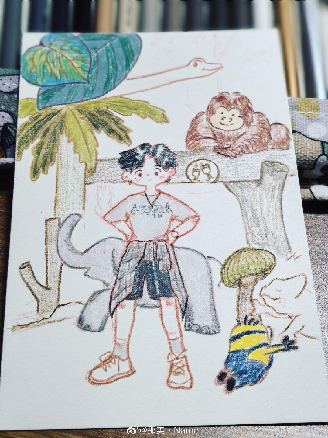 龚俊去新加坡忘带我了别管画没画完，你就说我反应快不快叭 ​​​