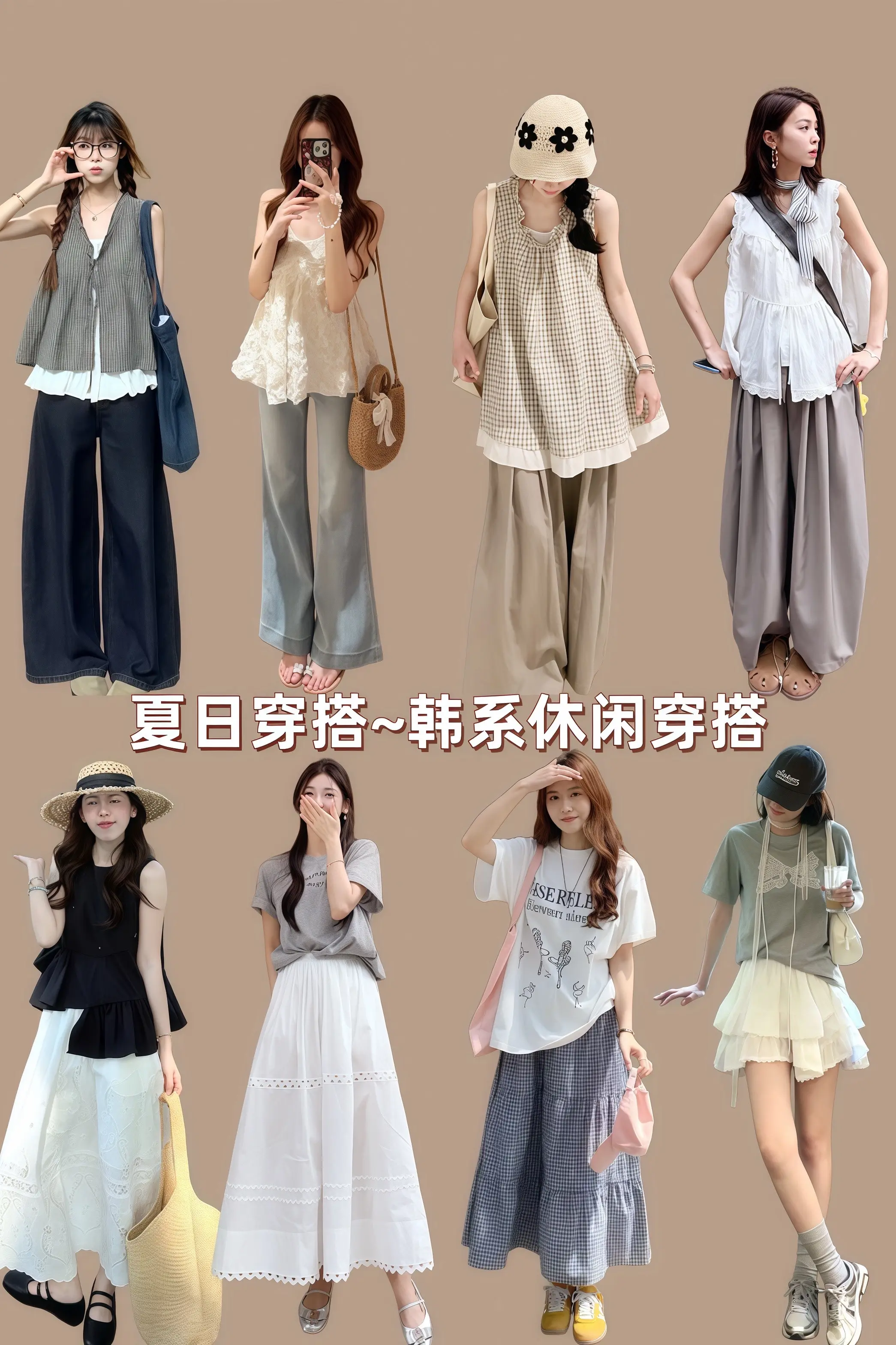 韩系穿搭分享 创作者中心 创作灵感 夏季穿搭时髦精的ootd
