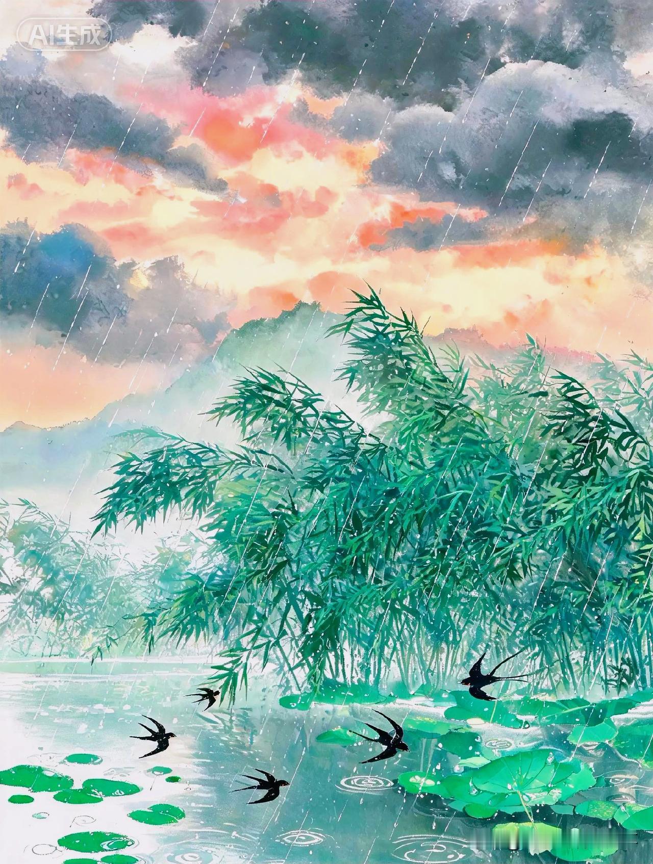 下联：浅夏初长暮雨凉
上联：有请雅士[玫瑰][玫瑰][玫瑰]