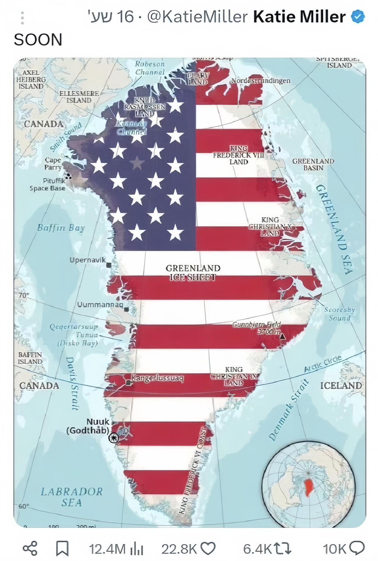 特朗普刚抓完马杜罗，又盯上了丹麦的格陵兰岛，而且一副志在必得的架势。为了给自己的