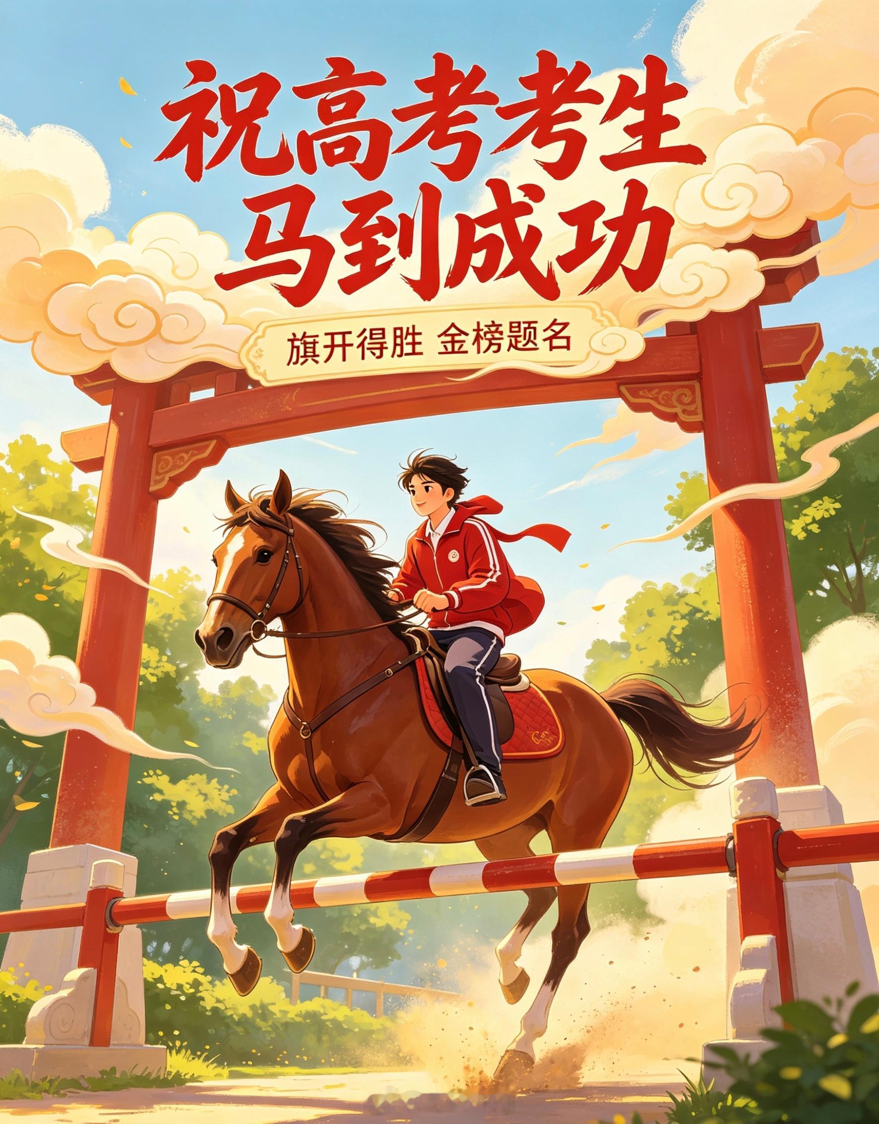 高考第一天祝所有考生高考马到成功！图片拿走不谢！ 