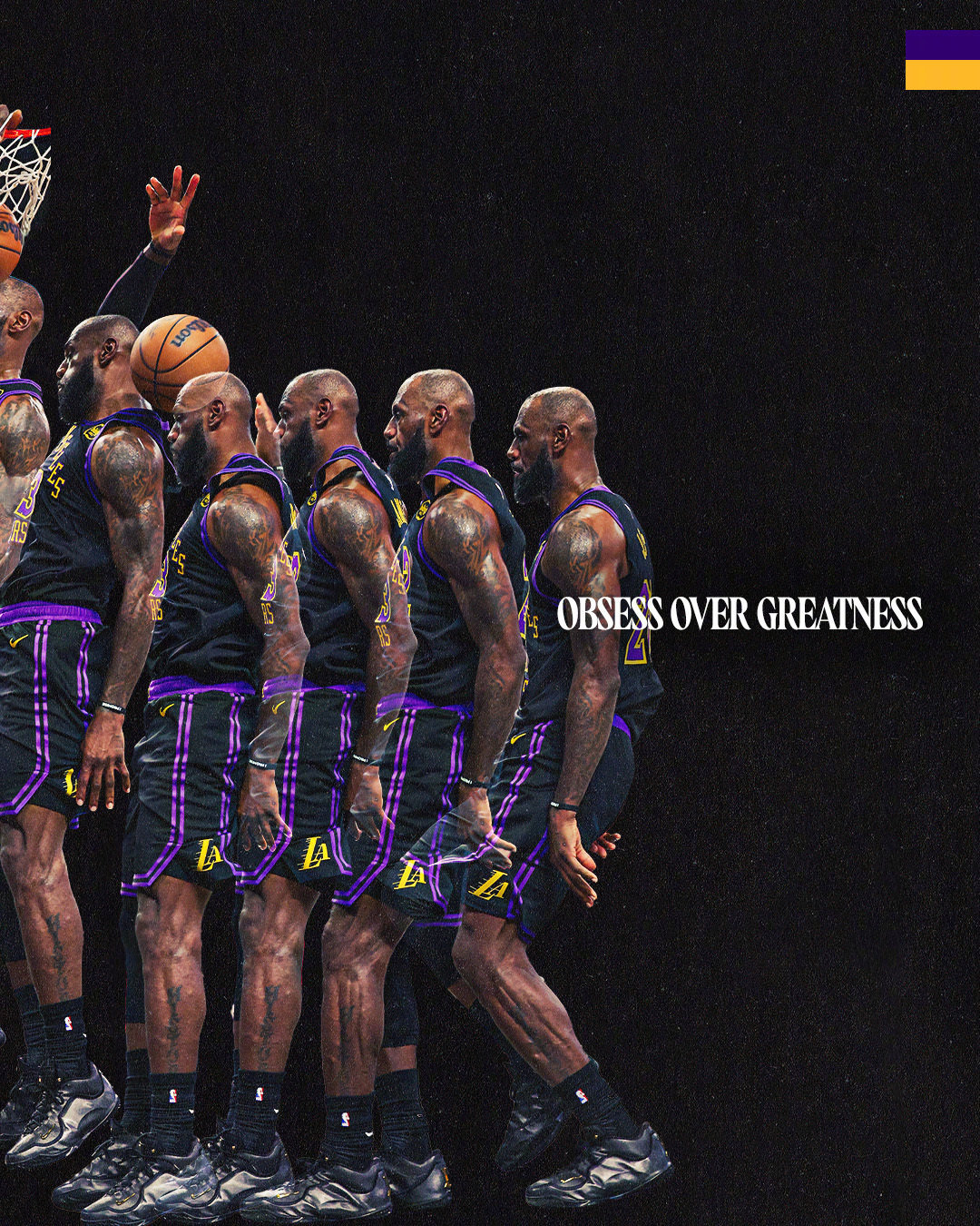 篮天下 勒布朗·詹姆斯扣篮瞬间，桌面壁纸！ Images via lakers 