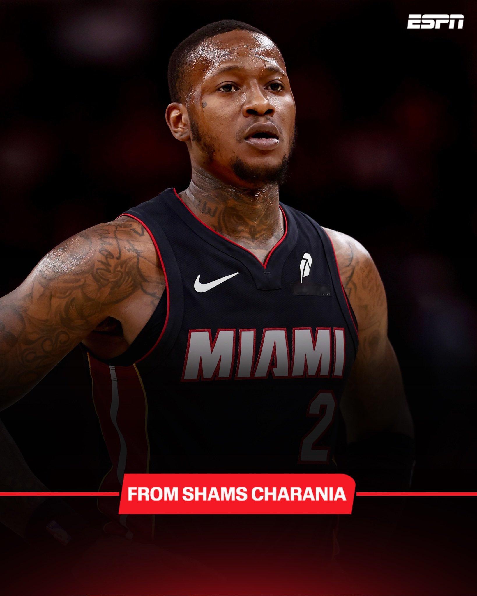 Shams：迈阿密热火队今天将裁掉后卫特里·罗齐尔。迈阿密热火队将因此空出一个阵