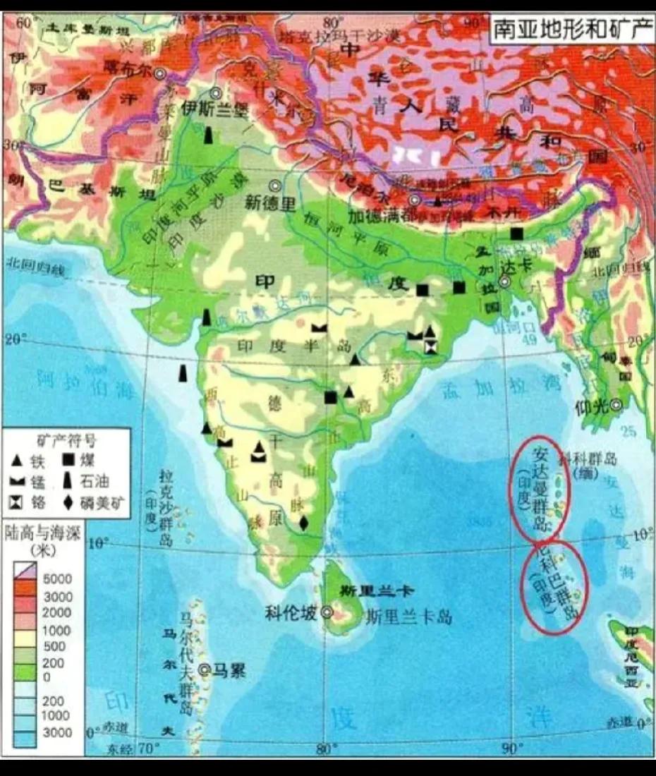 印度是南亚次大陆最好的位置，是属于南亚次大陆军事力量最强大