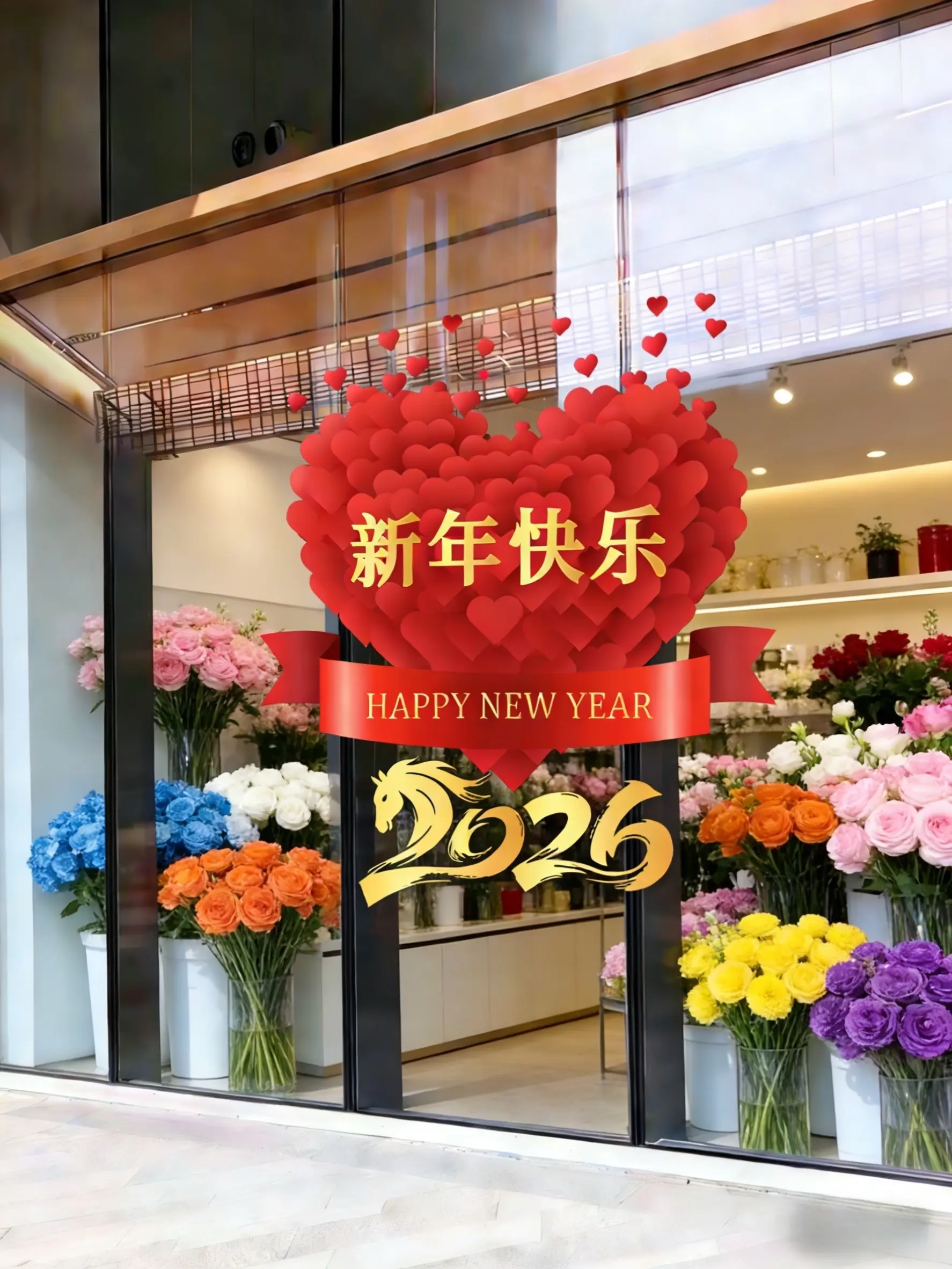 窗花 窗花贴 新年氛围感 新年快乐