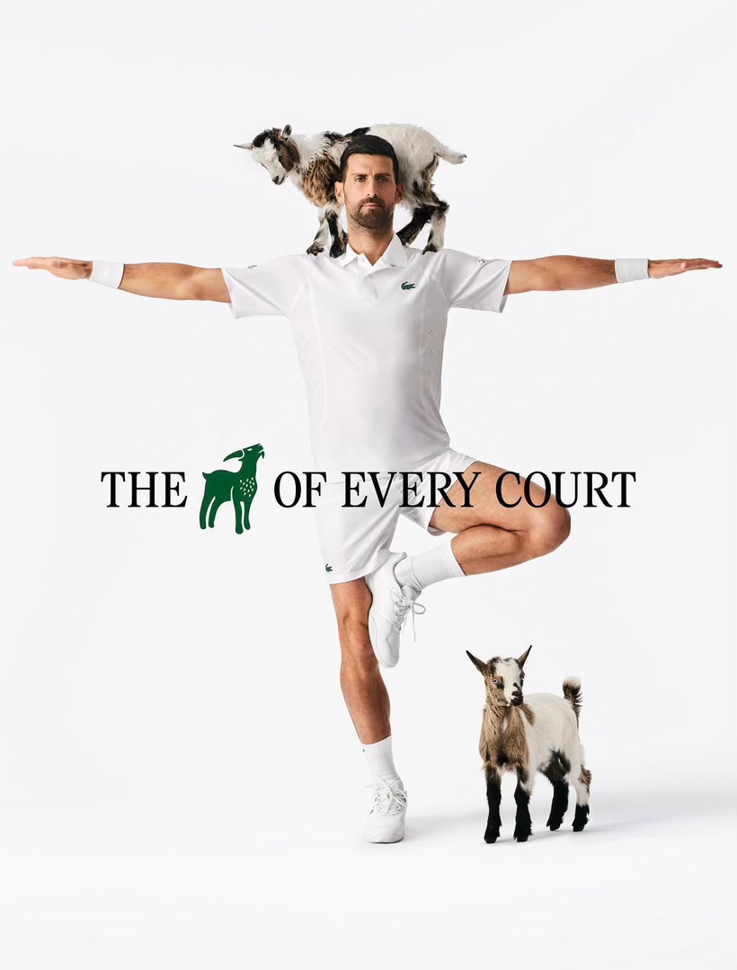 Lacoste 和德老师，做得这个广告可爱，GOAT 本GOAT 