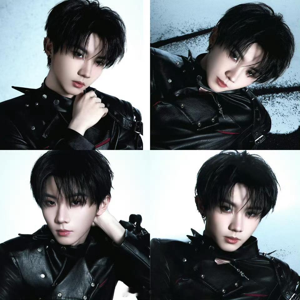 派酱安利 马嘉祺加冠概念照是新风格啊利落剪裁的皮衣冷酷凌厉的眼神是不一样的马嘉祺