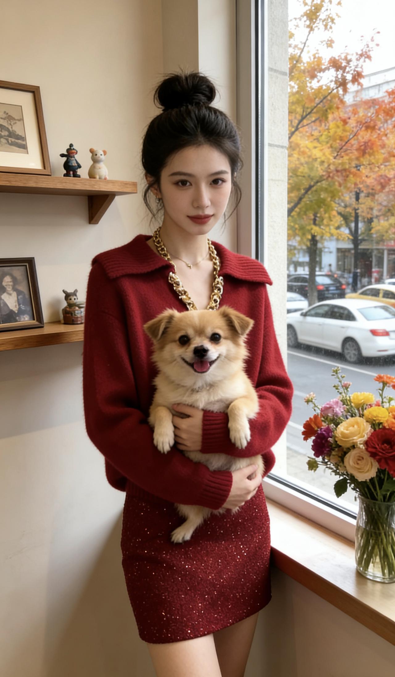 秋冬针织衫裙子