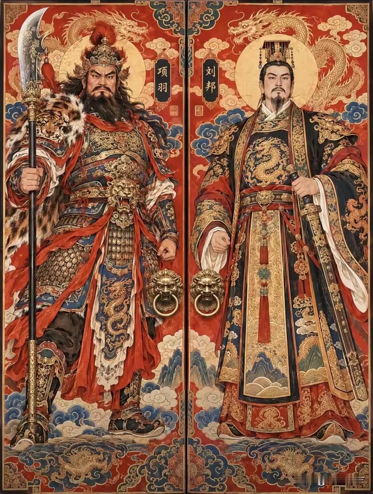 很帅气的“门神”，刘邦和项羽到底是死敌还是战友？我们来从侧面剖析一下：

李清照
