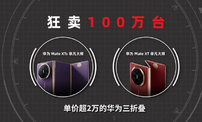 你们真有钱·····华为三折叠全球发货量突破100万