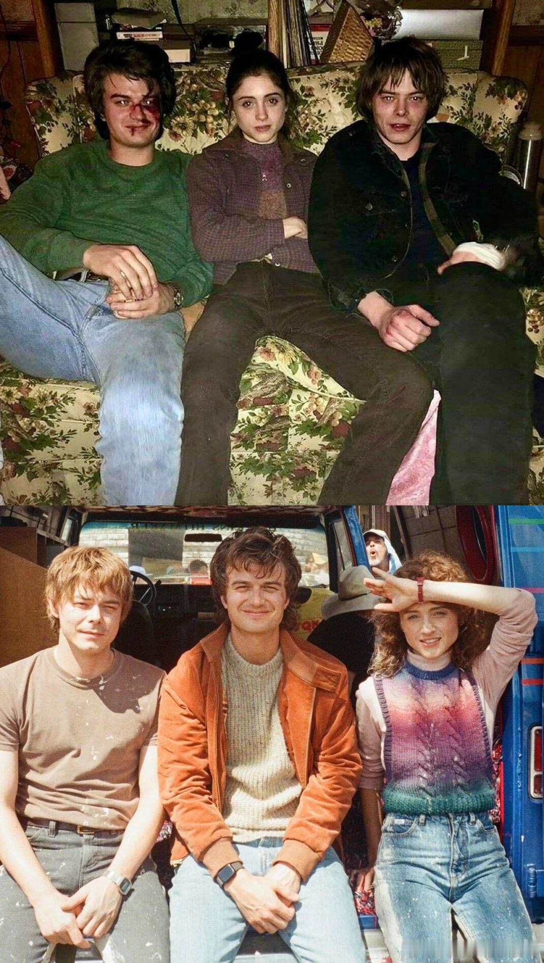 十年前后的Steve、Nancy和Jonathan，2015🆚2025怪奇物语