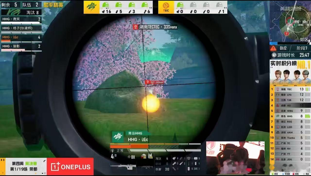 好汉吃鸡PEL周决粽燃赛场恭喜HHG成功吃鸡！这也太有实力了吧！继续熠熠生辉吧！