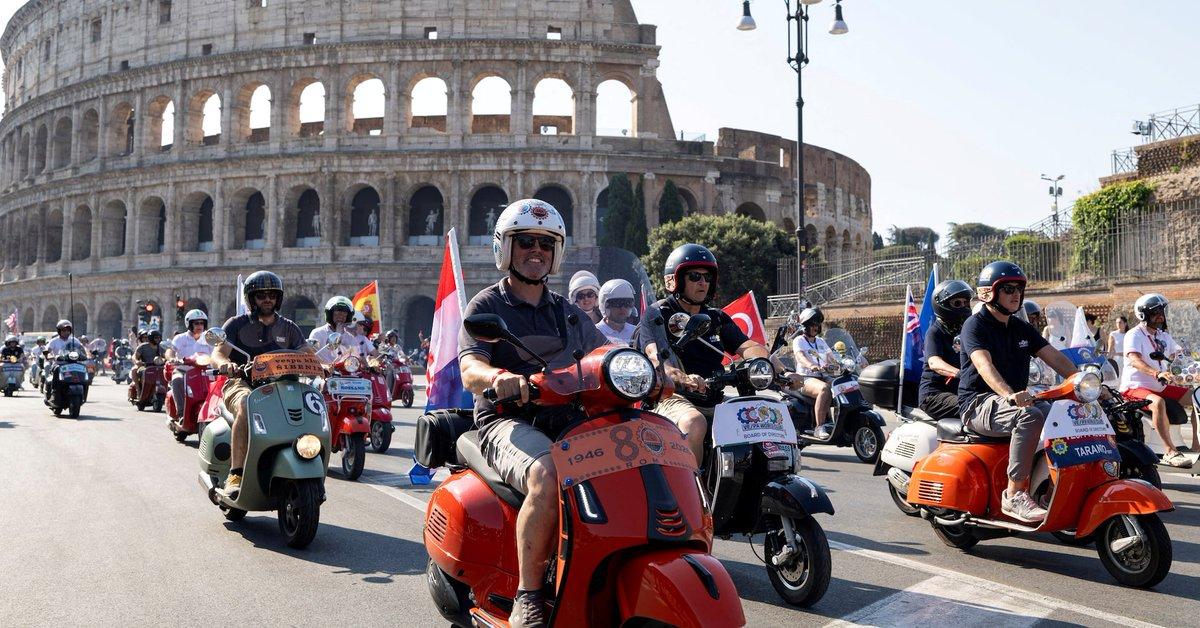 [To learn English]
The Vespa, the wasp-w