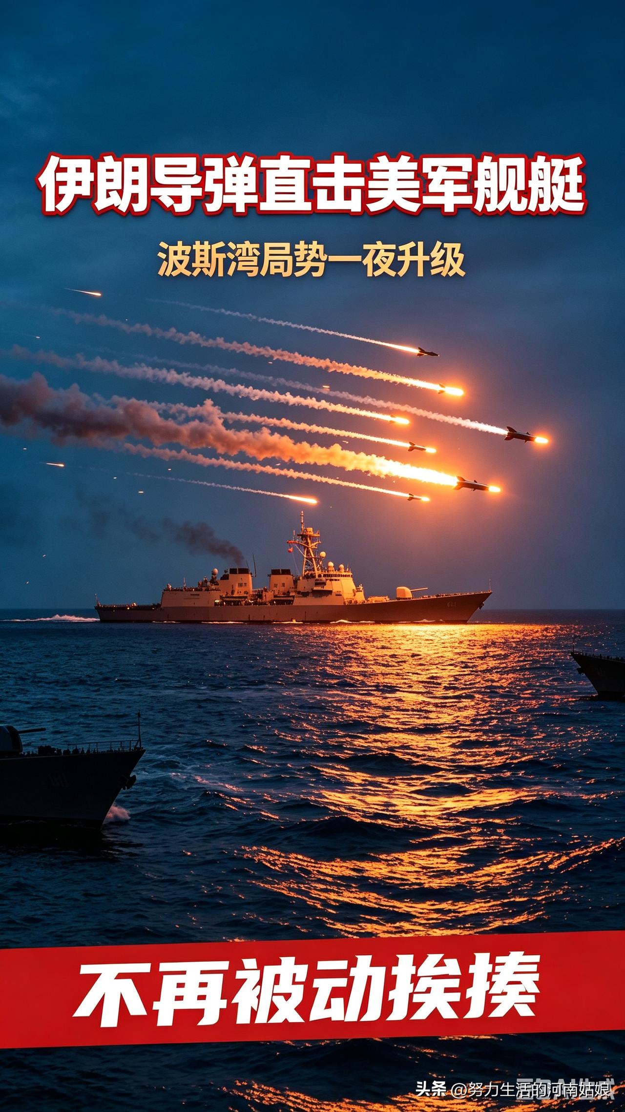 美军连日轮番空袭伊朗沿岸设施，步步紧逼彻底突破底线。伊朗不再隐忍，直接发射多枚反
