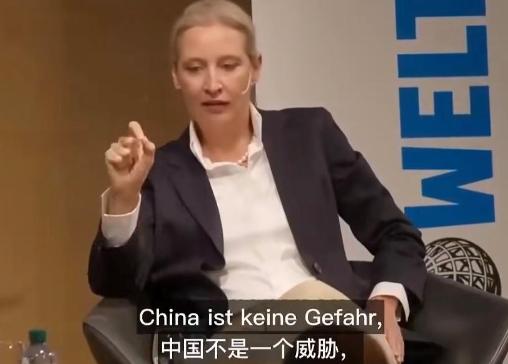 用诚意对待中国，用实力放倒美国！！德国政客魏德尔：如果有人问我，中国对欧洲有没有