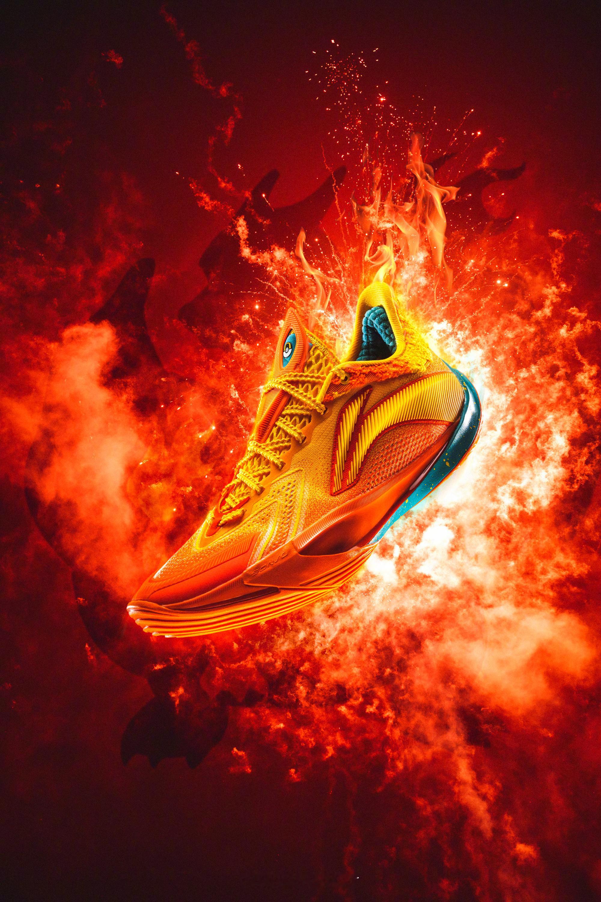 Pokémon x LI-NING SONIC XIII V2音速13V2「喷火