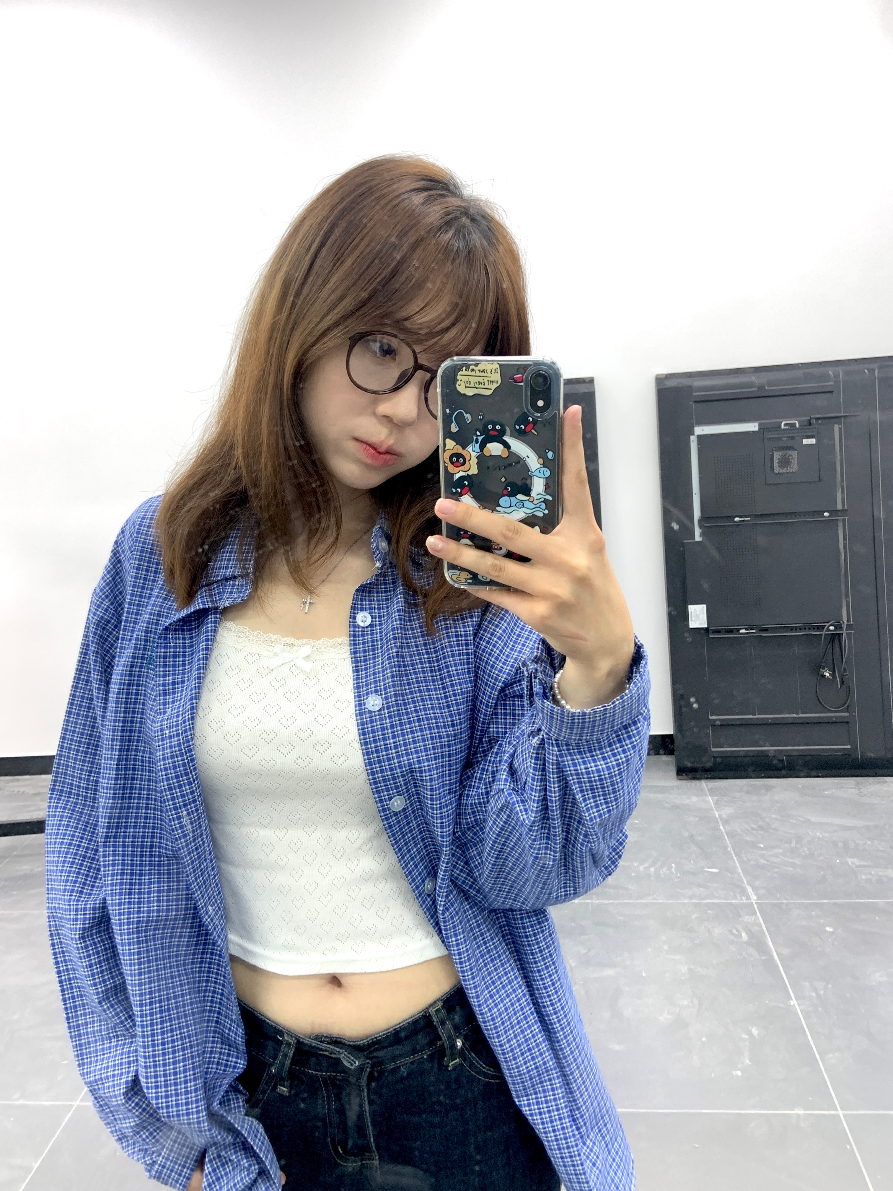 🥸今日牛马穿搭👕衬衫二十几 线头有点多 其他不错(pdd 舰希弛🪄吊带十二